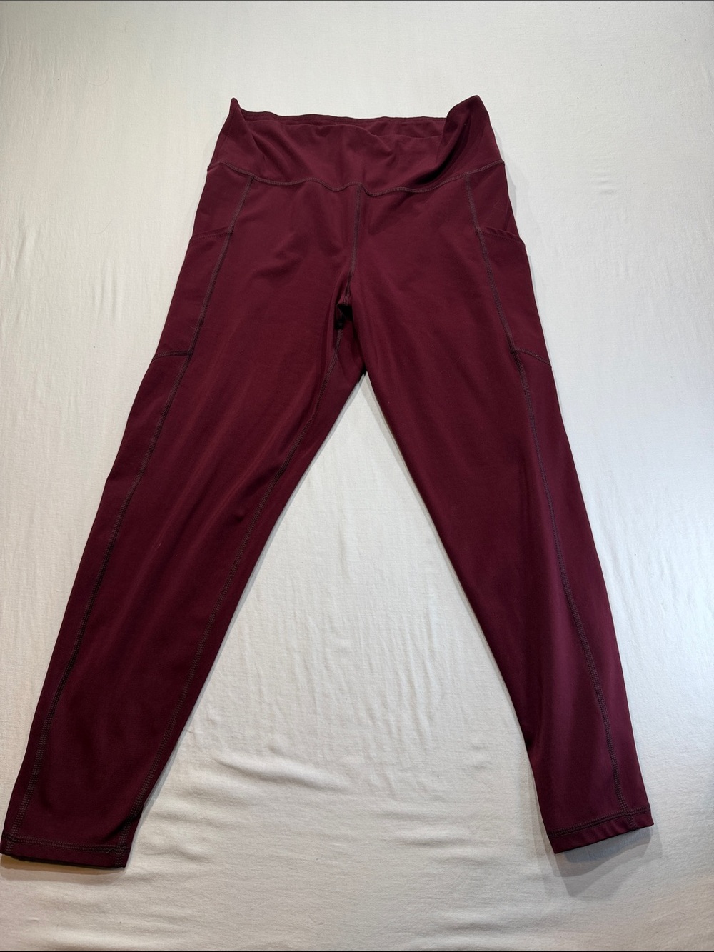 American Eagle Outfitters The Everything Pocket Maroon High-Waist Leggings xxl